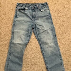 American Eagle Outfitters Men’s Athletic Straight Jeans in Blue